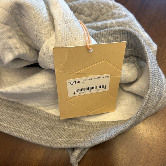 NWT KAFFE Women's Gillis Skirt Grey Size Medium Drawstring Closure - Picture 9 of 10